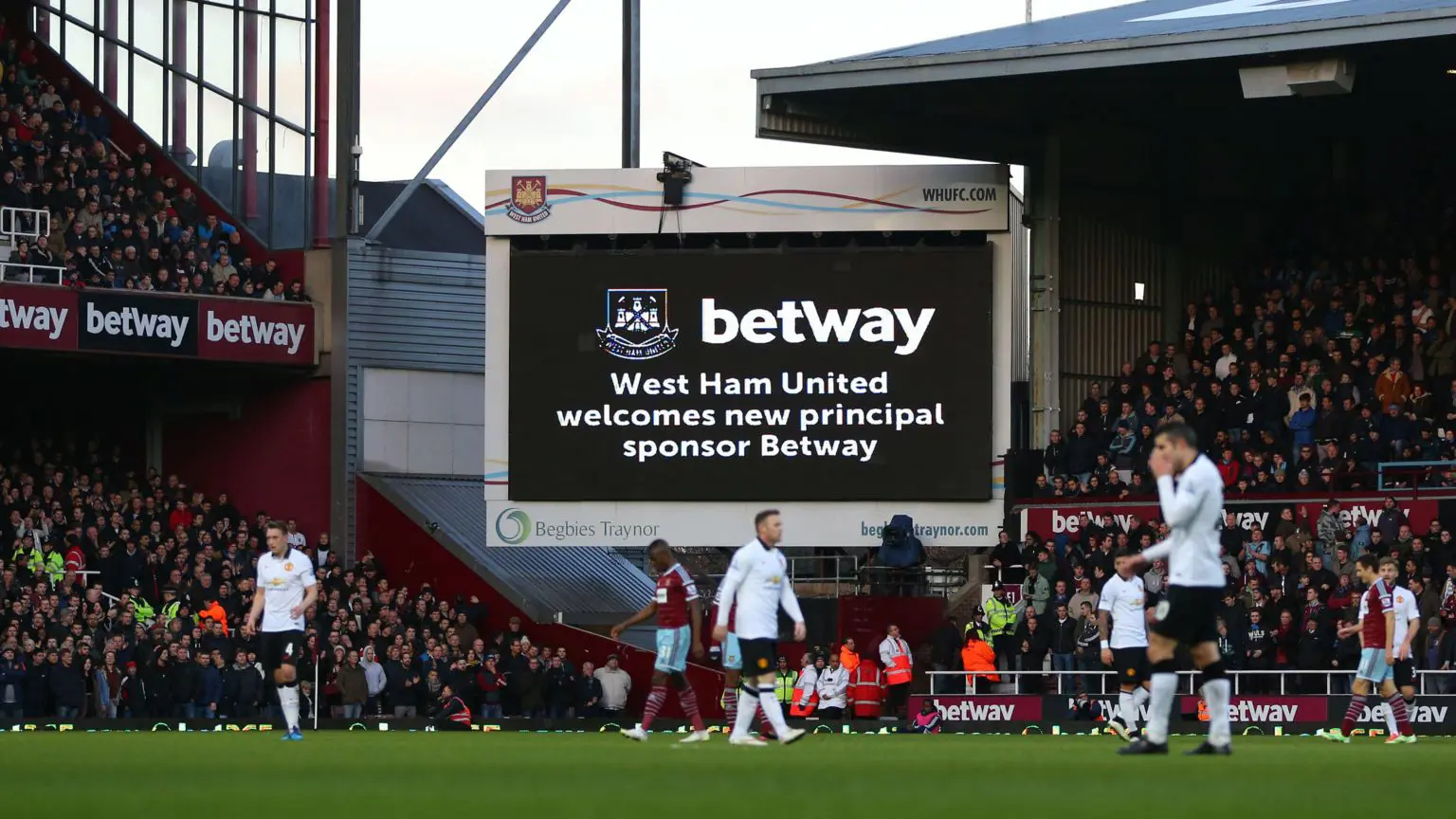 Betway є спонсором спортивних команд, зокрема «Вест Гем Юнайтед» у попередні сезони