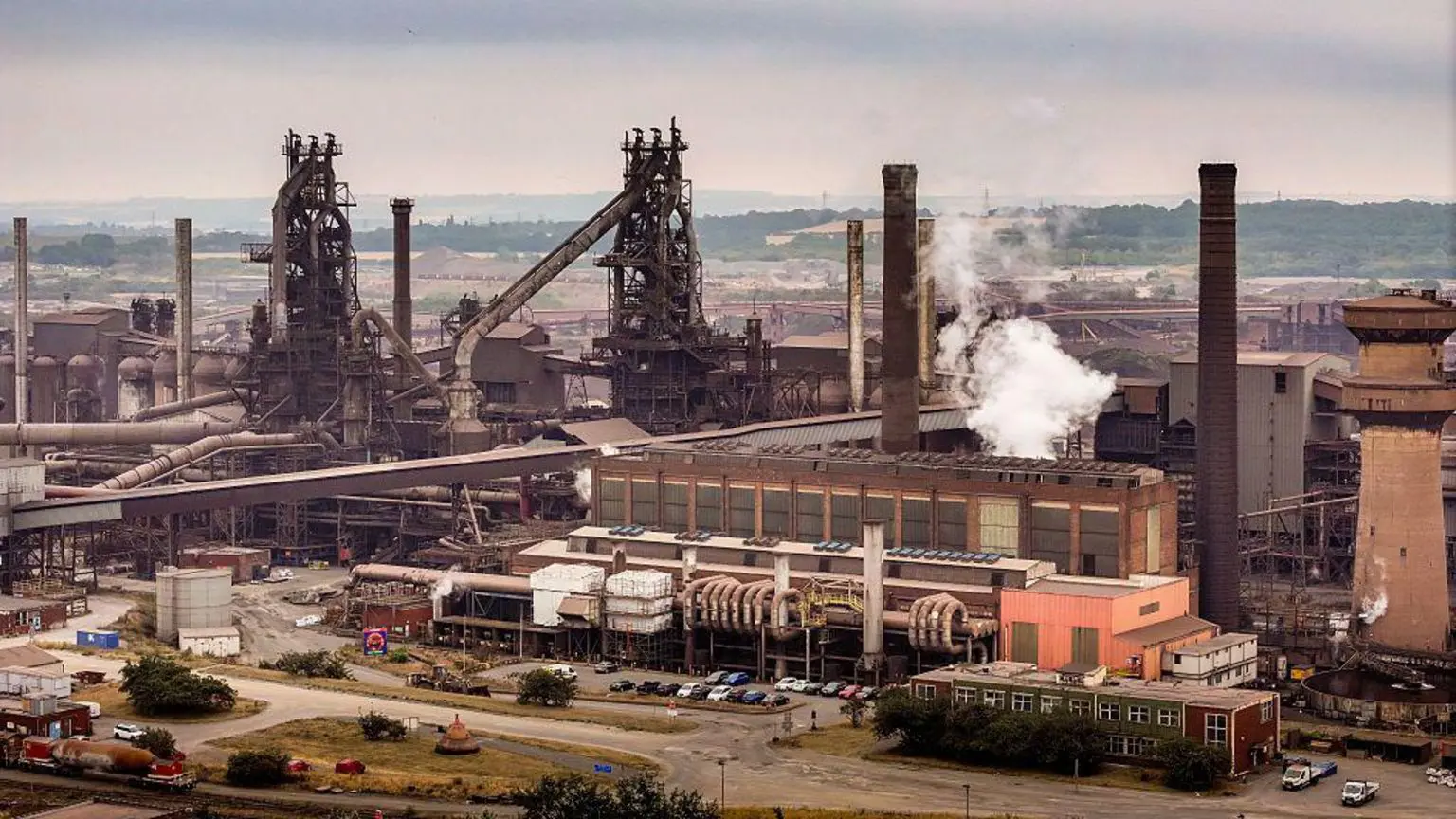 Аерофотознімок заводу British Steel у Сканторпі, Англія, 16 липня 2026 року.
