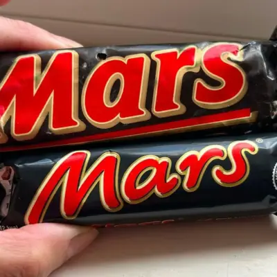 Батончик Mars, знайдений у 1991 році, на 20 г більший за сучасний.
